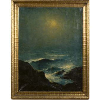 Tonalist Nocturnal Seascape - Karl Emil Termohlen