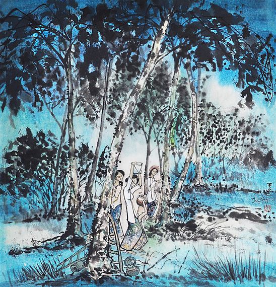 Busy Afternoon by Tan Thean Song, 1994