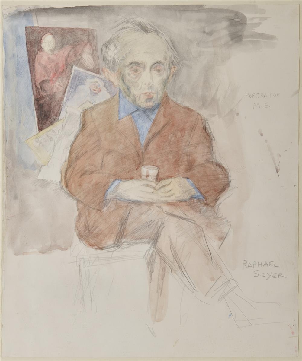 Soyer Raphael | Portrait of Moses Soyer | MutualArt