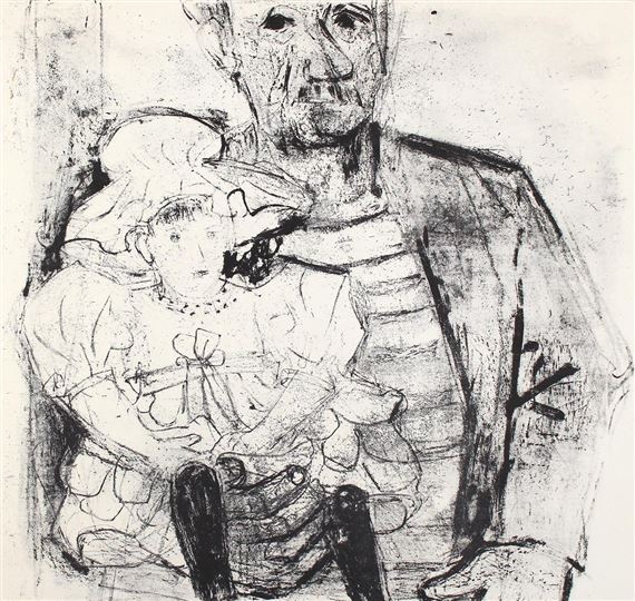 "Seemann mit Kind" by Otto Dix, 1961