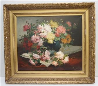 Floral Still Life - A. Bussy
