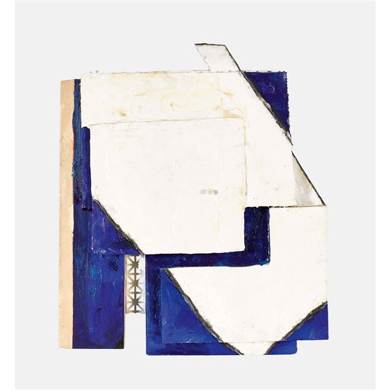 Fractured White on Blue by Cordy Ryman, 1997