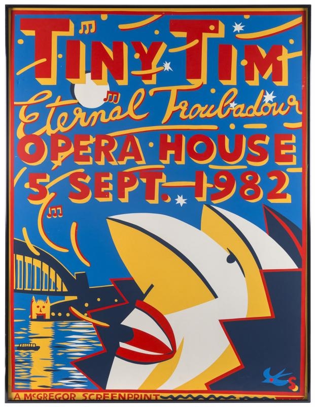 Martin Sharp | Tiny Tim Eternal Troubadour Opera House 5 Sept. 1982 ...