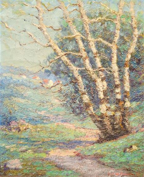Birch Trees by Carl Wendell Rawson, 1923