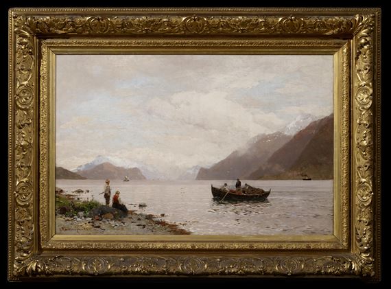 Georg Anton Rasmussen | Fjord Landscape (1893) | MutualArt