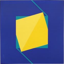 Gelb als aktives Zentrum by Heijo Hangen, 1968