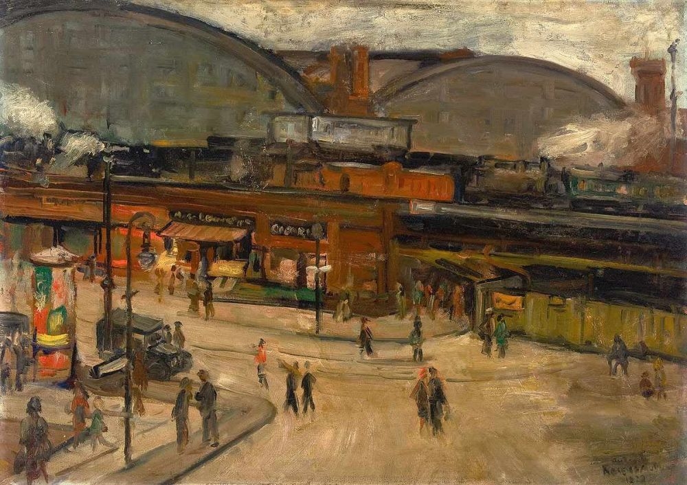 Julius Rosenbaum | Station (Berlin, Schlesischer Bahnhof) (1922 ...