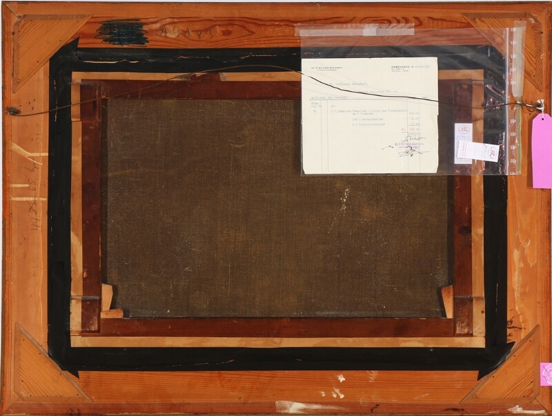 Artwork by Carl Frederik Sørensen, Seascape with the Danish frigate “Jylland” in the North Sea, Made of Oil on canvas