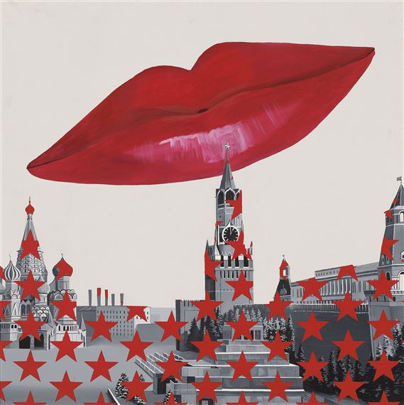 Over the Kremlin by Rostislav Lebedev, 1990