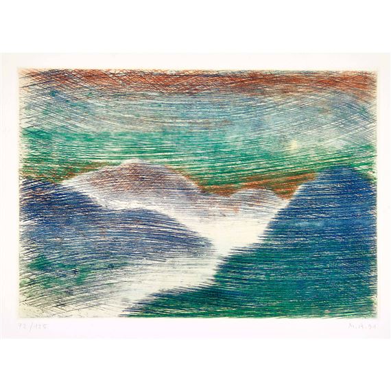 Berglandschaft by Markus Raetz, 1991