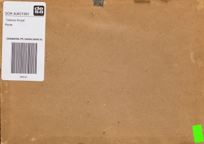 Artwork by Tadeusz Korpal, Marine scene at night, Made of oil/paperboard