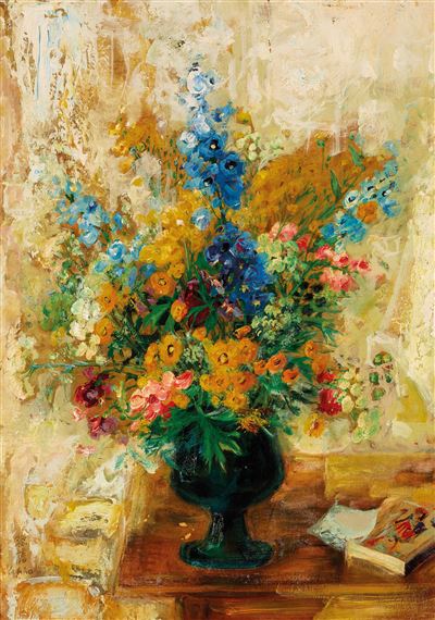 Bouquet Champê tre (Country Bouquet) by Lê Phổ, 1956