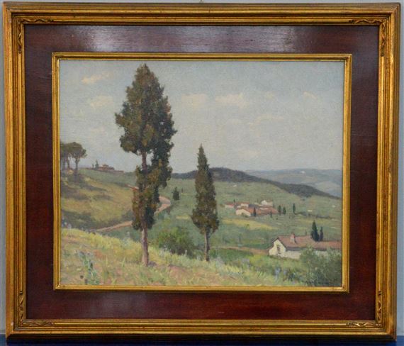 Paesaggio toscano, Impruneta by Alberto Cecconi, 1941