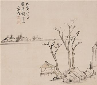 Pavilion by the River - Yi Fujiu