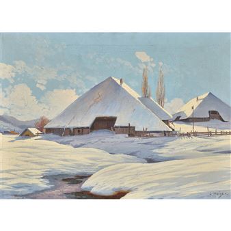 Emmentaler Dorflandschaft im sonnigen Winter Picture