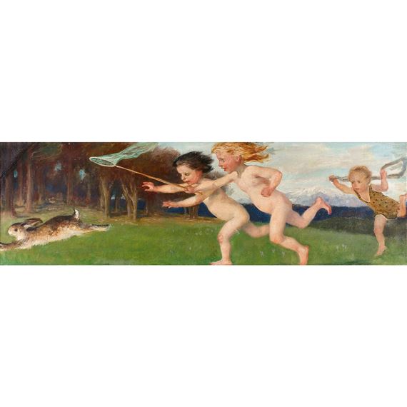 Die Hasenjagd by Paul Friedrich Wilhelm Balmer