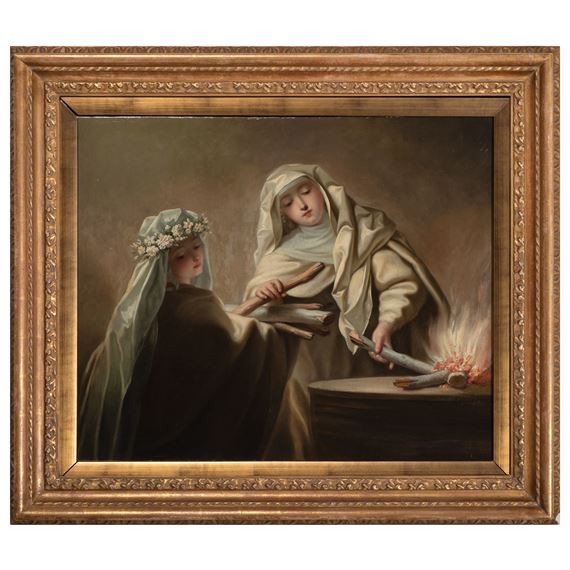 Raoux Jean The Sacred Fire Vestal Virgins Tending the Hearth, ca