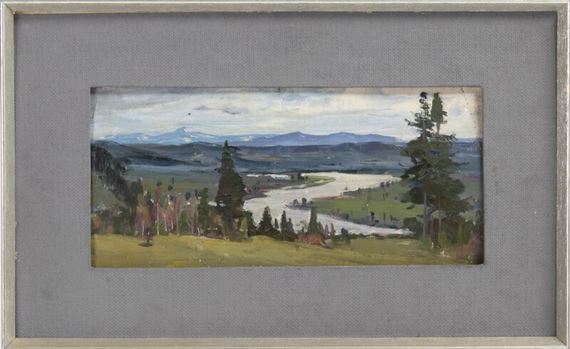 Alexander Repin | River landscape from the Urals | MutualArt