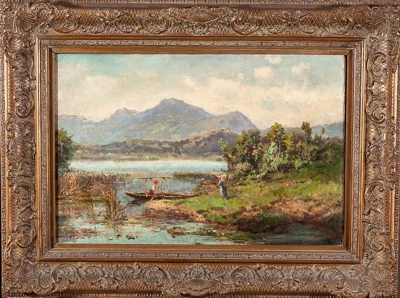 Lake landscape by Ambrogio Preda