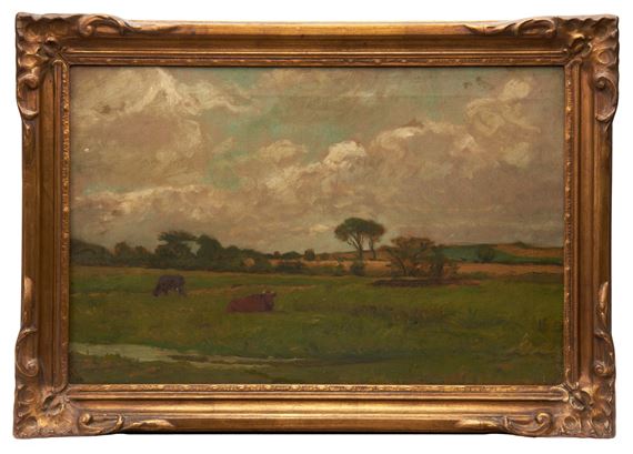 Brittany field with cattle by Claude Calthrop