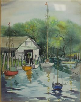 Boat Scene - G. E. Harper