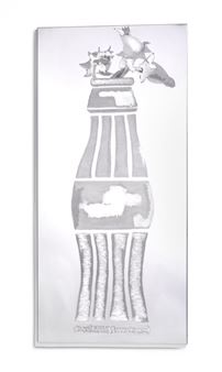 “Coca-Cola flaske med uudsprungne mælkebøtter” - Erik August Frandsen