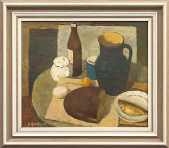 Still life with bread - Vilis Ozols