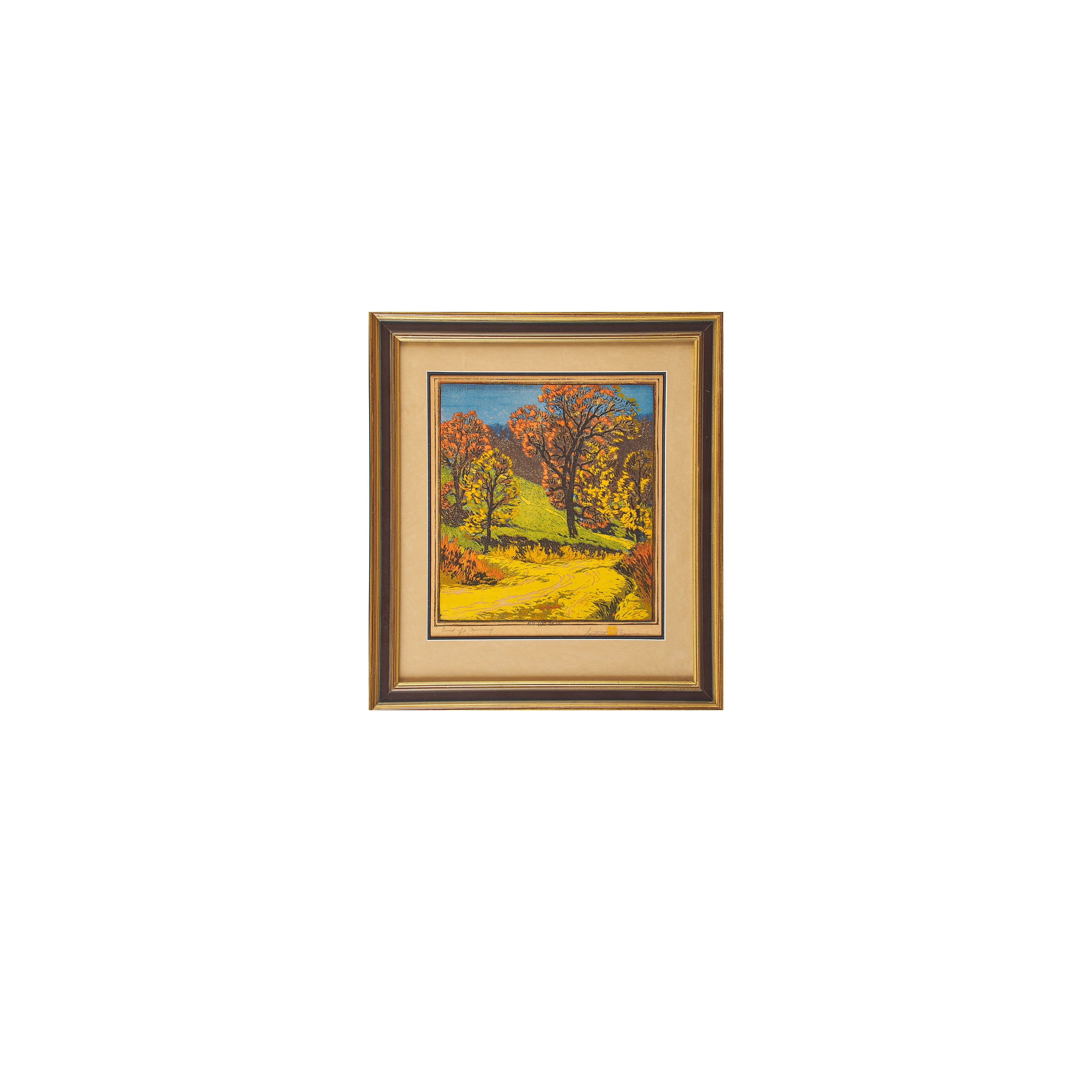 Gustave Baumann Road of a Morning, Santa Fe, NM (1916 1918) MutualArt