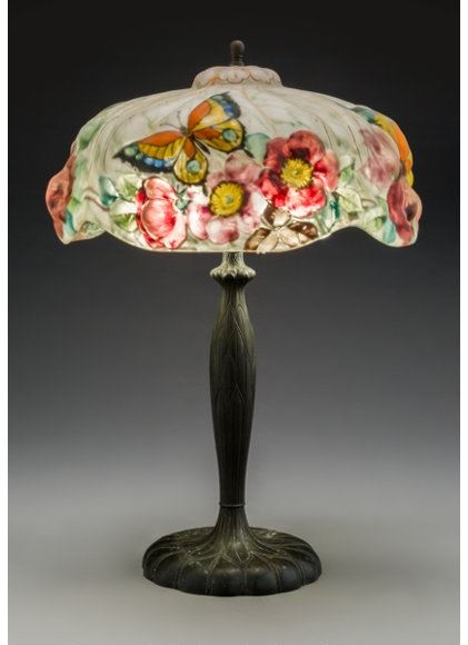 Artwork by Pairpoint Glass Company, The Pairpoint Corp, Made of Gilt Glass and Bronze