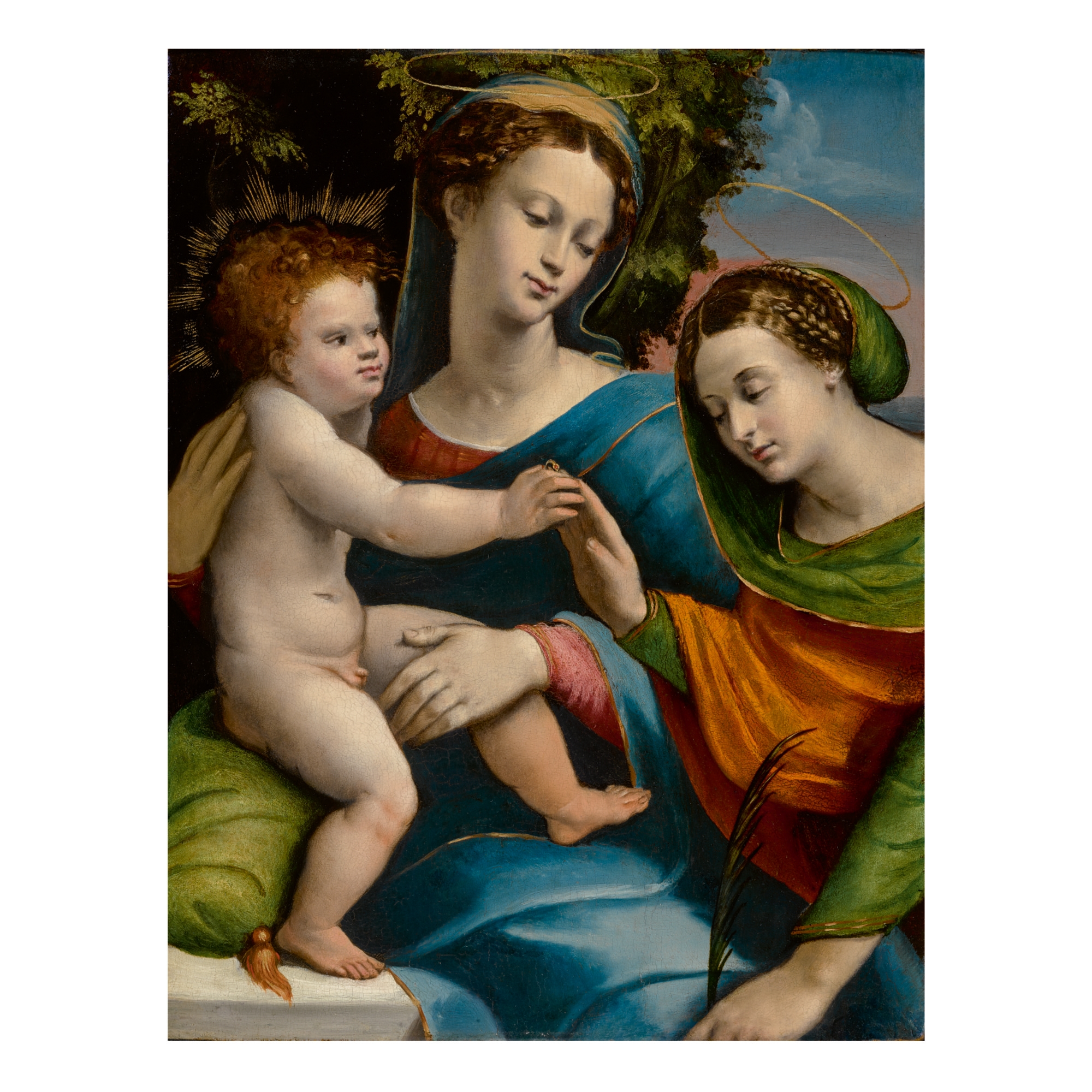 Battista Dossi | The Mystic Marriage of Saint Catherine of Alexandria ...