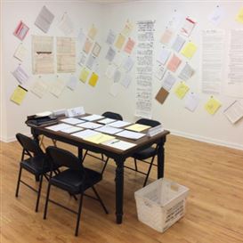 You Can Transcribe and Send the U.S. Constitution to White House, in Morgan O’Hara’s Show at Mitchell Algus in New York