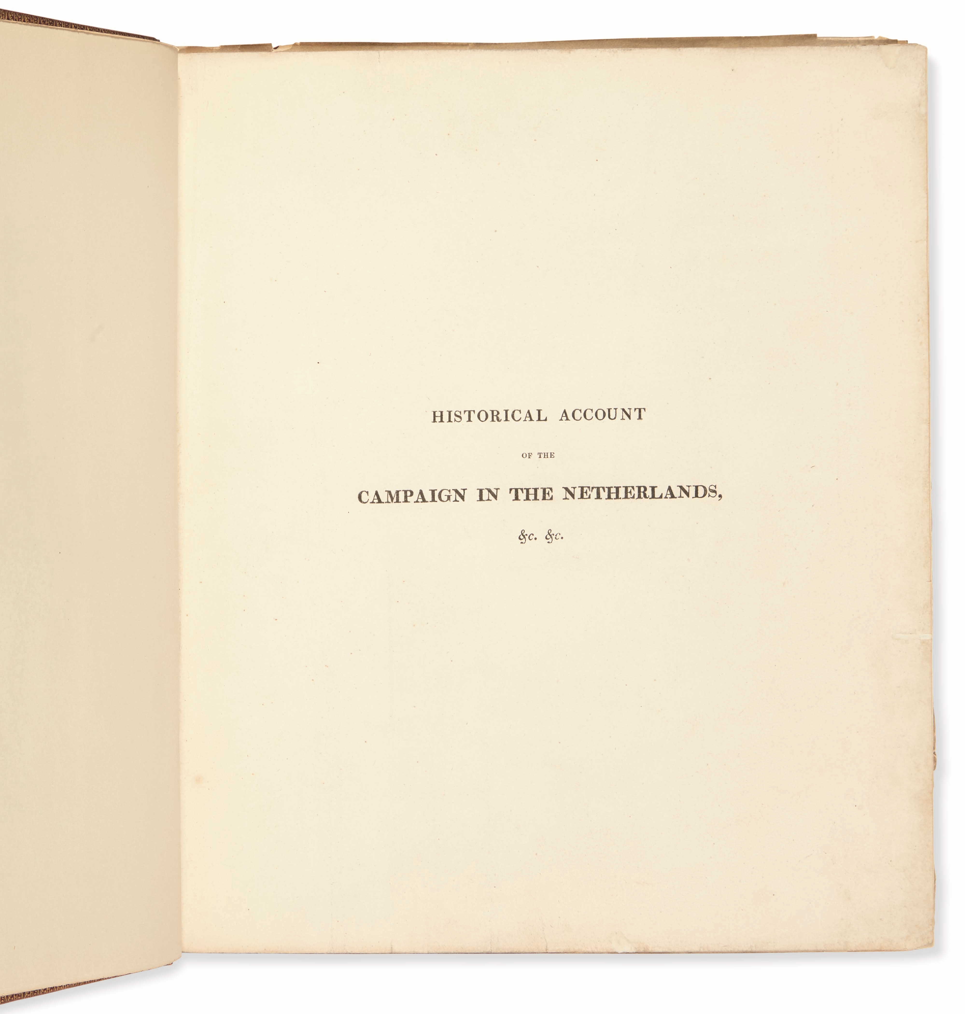 Artwork by George Cruikshank, William Mudford, An Historical Account of the Campaign in the Netherlands, in 1815, Under His Grace the Duke of Wellington and Marshal Prince Blucher, Comprising the Battles of Ligny, Quartre Bras, and Waterloo, Made of hand-colored aquatint and etched plates