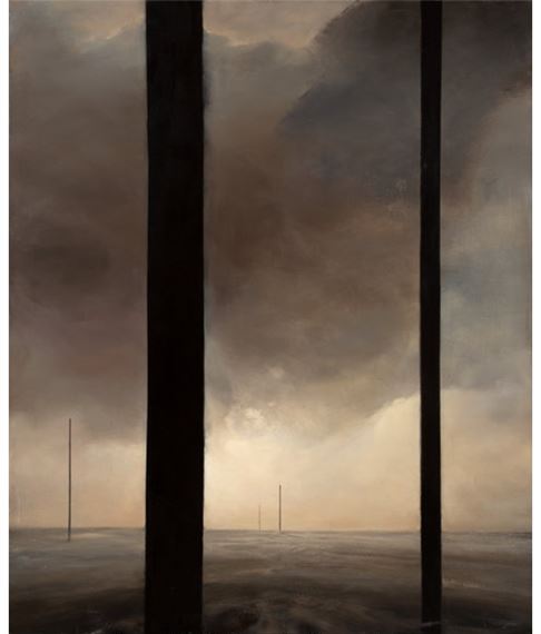Untitled (Five Pillars) by Dozier Bell, 1988