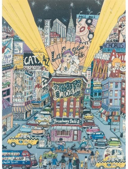 Charles Fazzino | Broadway Night | MutualArt