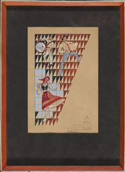 Projecto para um azulejo destinado a um bar em Caminha - António Pedro