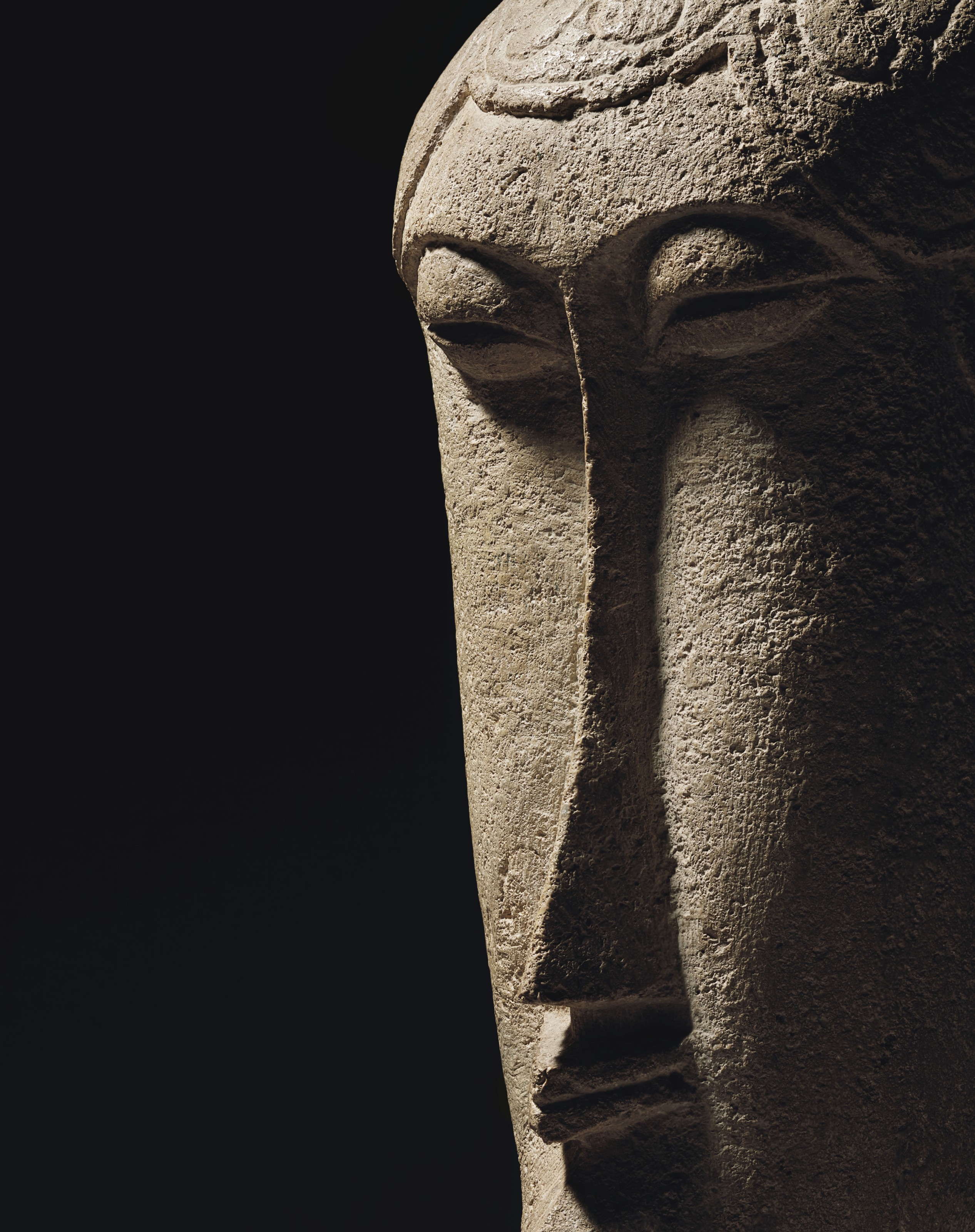 Artwork by Amedeo Modigliani, Tête, Made of limestone