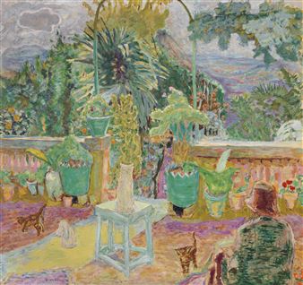 La Terrasse ou Une terrasse à Grasse - Pierre Bonnard