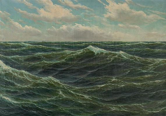 Wzburzone morze by H. W. Sorensen