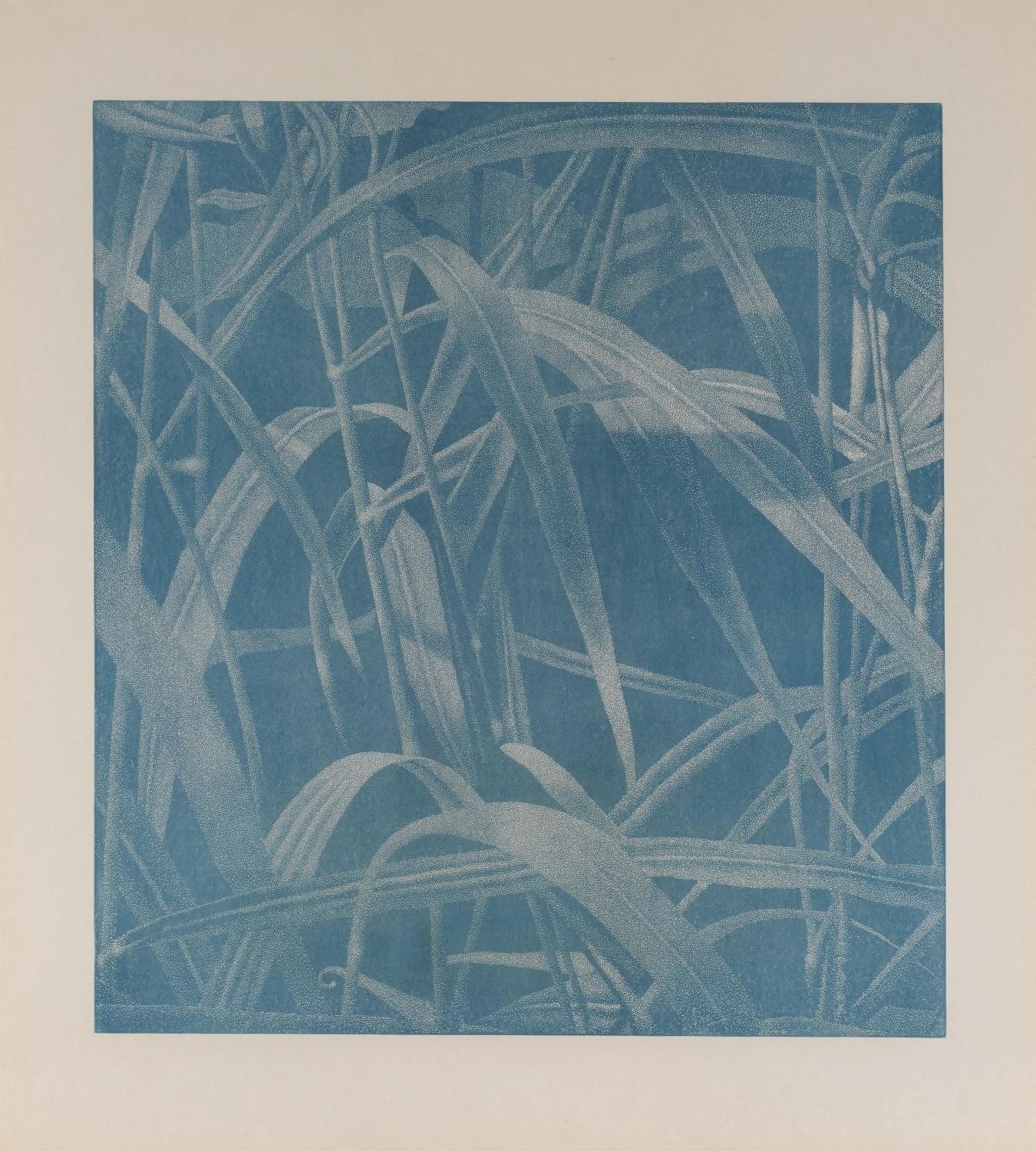Grasses I (Sky Blue) by Franz Gertsch, 1999-2000