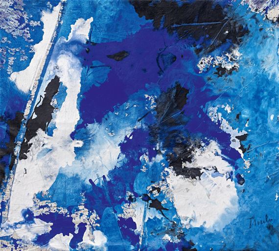 Im aufgelösten Blau by Fred Thieler, 1991