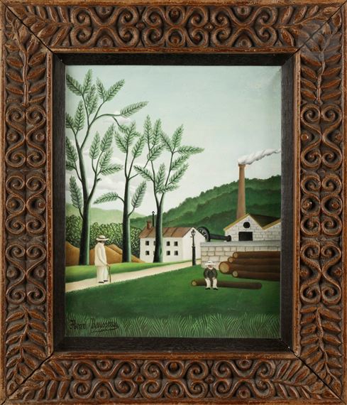 La Scierie de Bièvres by Henri Rousseau, 1909