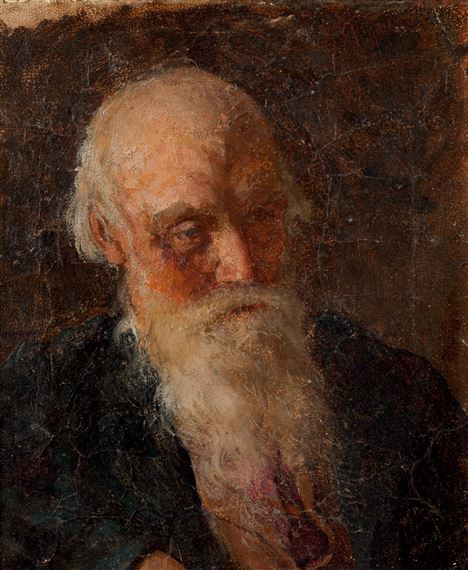 Etude de tête de vieillard by Firs Sergeevich Zhuravlev