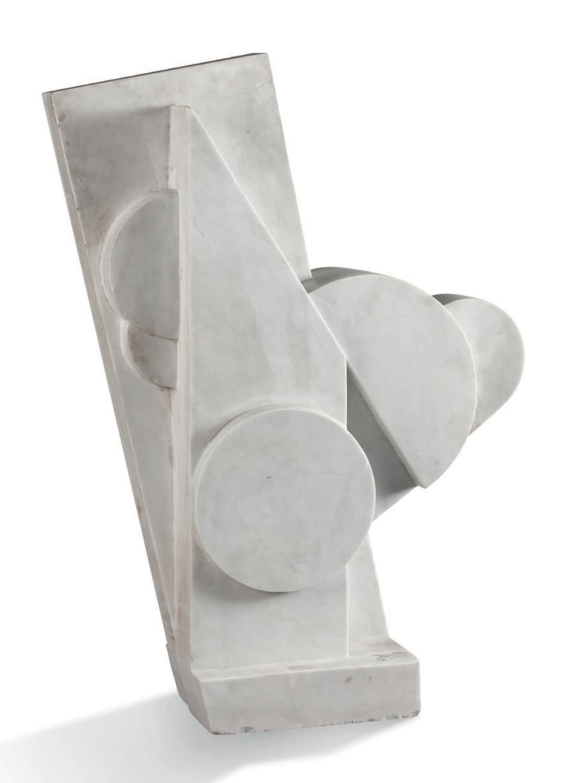 Artwork by Aleksey Babichev, Equilibre constructiviste, Made of White marble