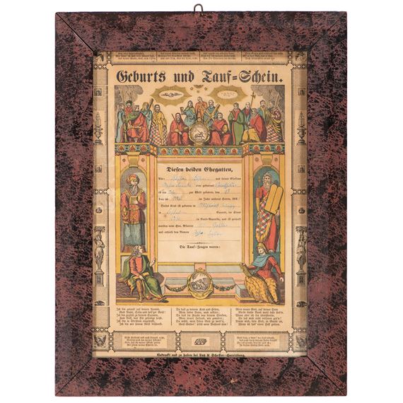Pennsylvania German Fraktur by Lutz and Scheffer by American School, 19th Century, 1831