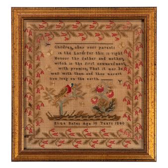 Eliza Bates Pictorial Sampler - Eliza Bates