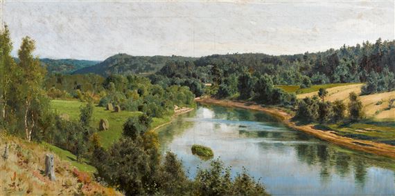 The Oyat River by Vasiliy Dimitrevich Polenov, 1883