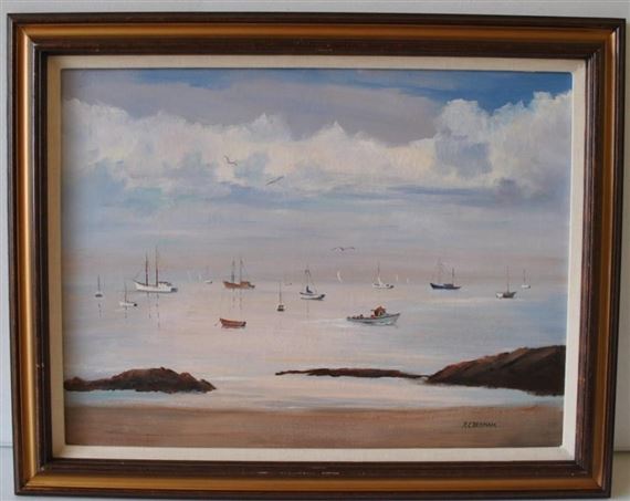 Seascape by Robert C. Benham, Circa 1950
