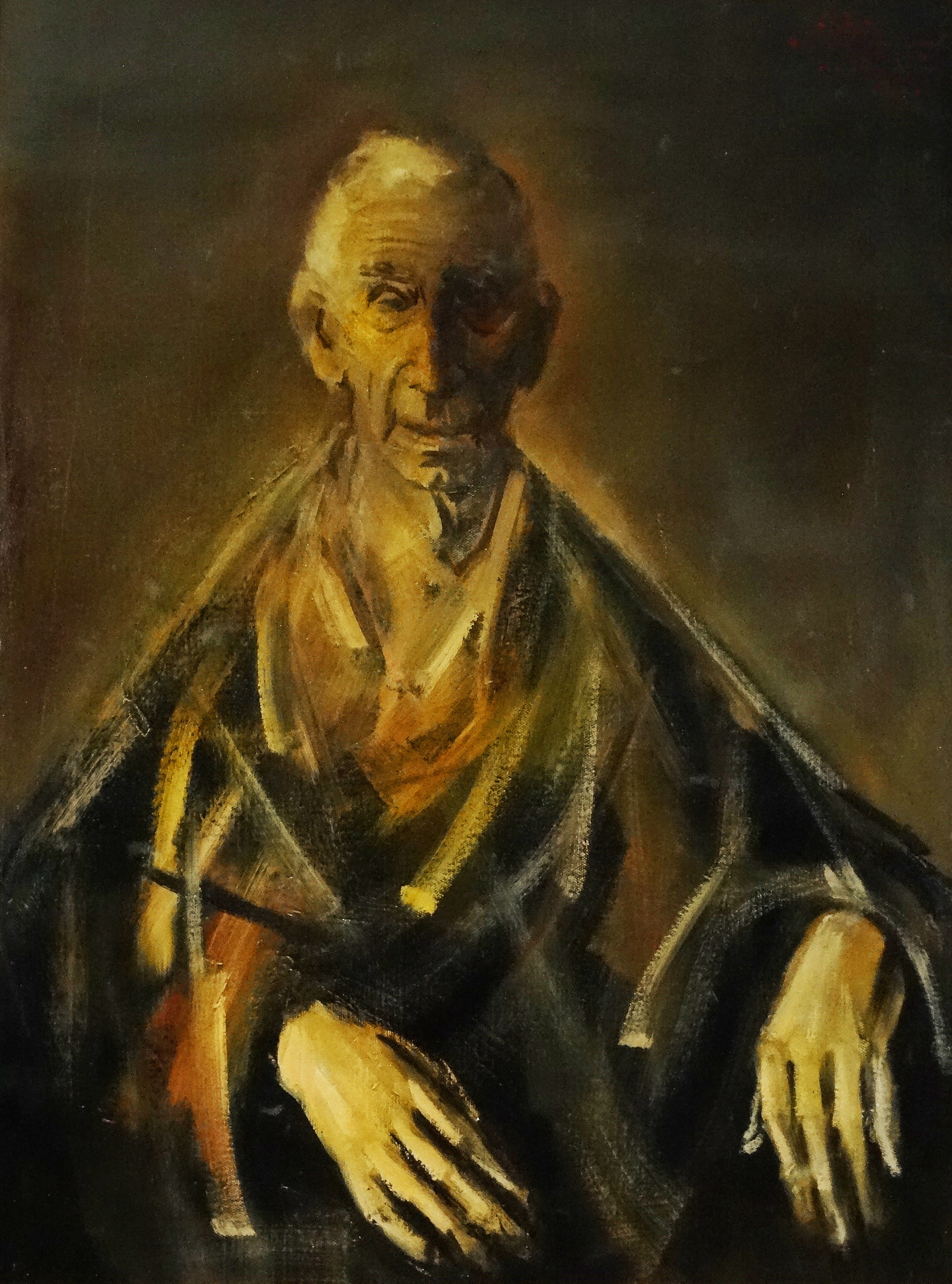 Artwork by Mircea Ciobanu, Portret de barbat, Made of oil on canvas