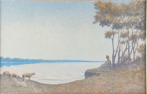 LE MATIN SUR L'ETANG by Alphonse Osbert, circa 1931