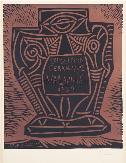 Affiche Exposition Céramique Vallauris by Pablo Picasso, 1959